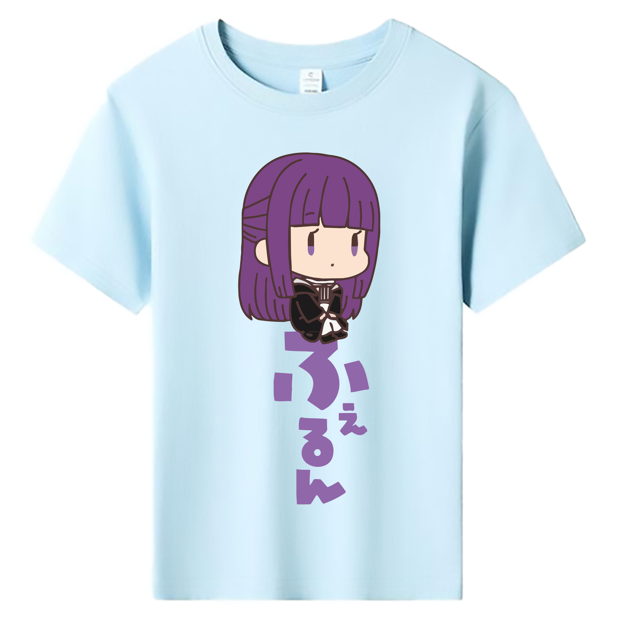 （画像用） 葬送のフリーレン Frieren 綿100％キッズTシャツ（フロントプリント）